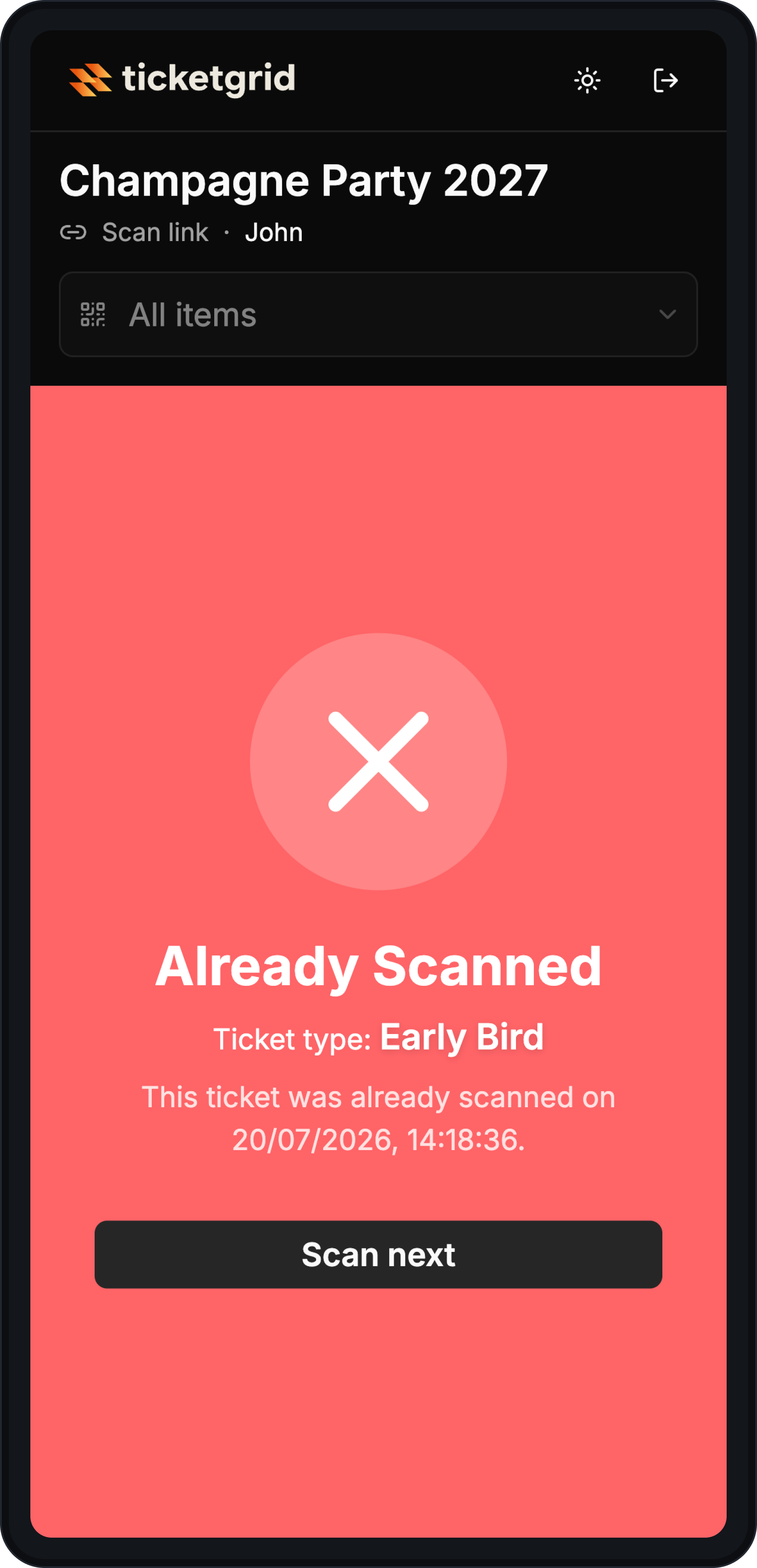 Scan app — Al gescand